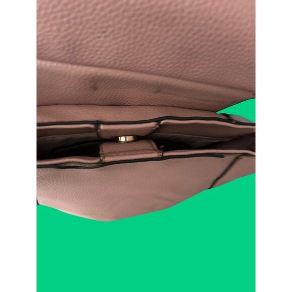 Blush Pink Faux Leather Backpack Purse With Tassel Accent & Ring Detail - Picture 5 of 7